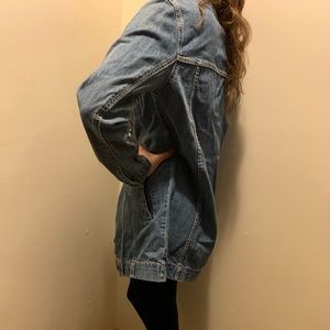Long line forever 21 jean jacket size small